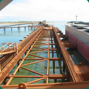 port facilities western australia supporting balanced machines and bulk handling assets. structural engineering assessments condition and risk management