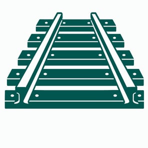 Sketch of industrial rail trackwork supporting freight transport, mining logistics, balanced machines, and heavy haul infrastructure. Asset inspected by Structural Integrity Engineering for condition assessment, maintenance planning, and structural integrity management.