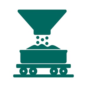 Sketch of a train unloader used to transfer bulk materials from rail wagons to processing facilities. Asset inspected by Structural Integrity Engineering for condition assessment, maintenance planning, and structural integrity management.