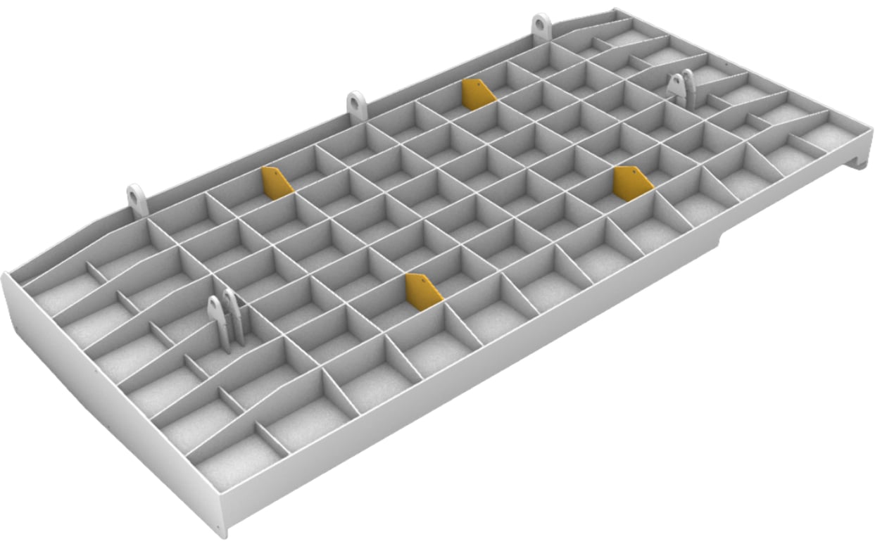Structural engineering design for hopper spill tray replacement to improve asset reliability, safety and operational performance.