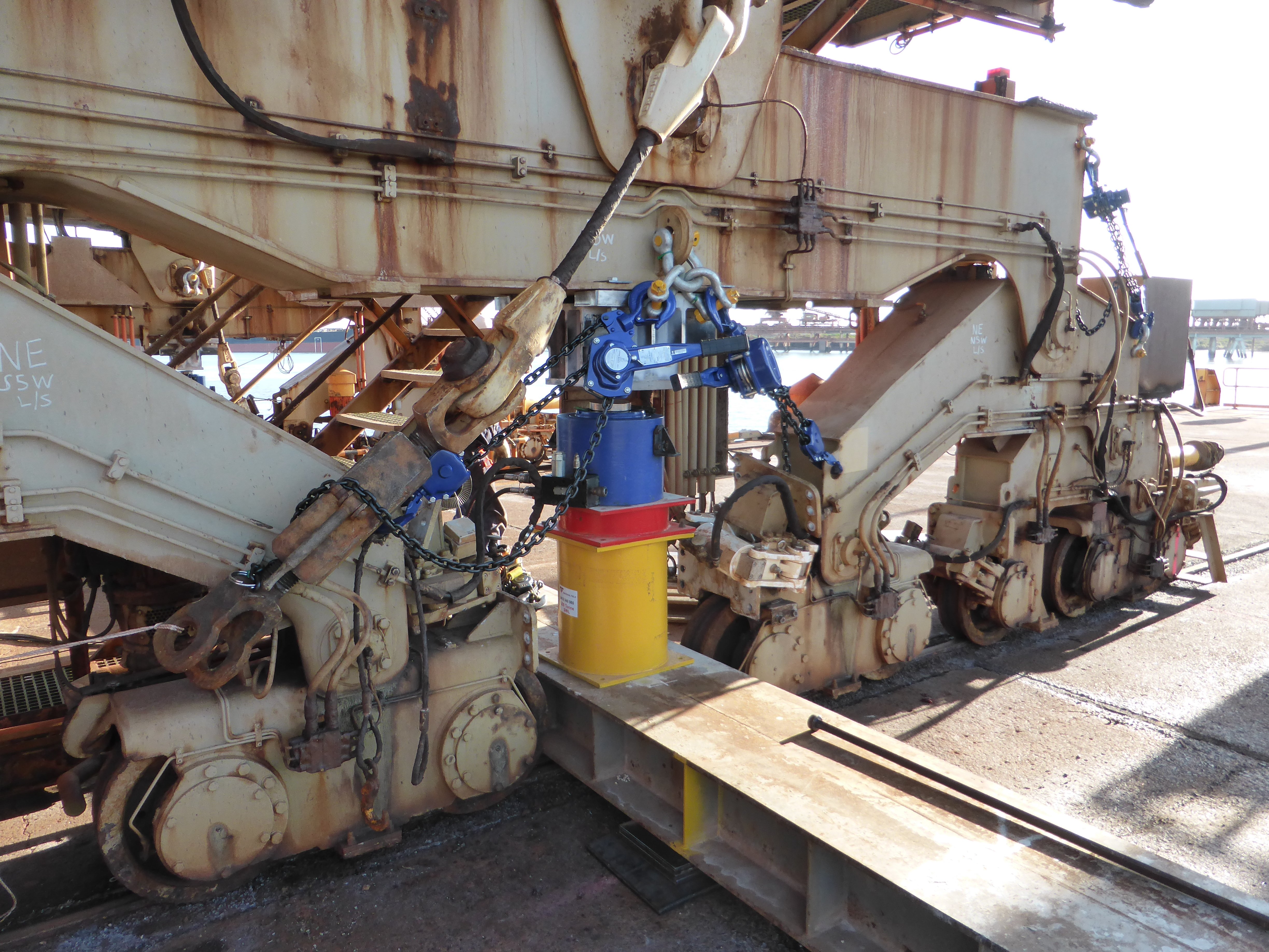Structural engineering support for major maintenance and weighing activities on balanced bulk materials handling machinery. Weighing as part of audit confirms assumptions.
